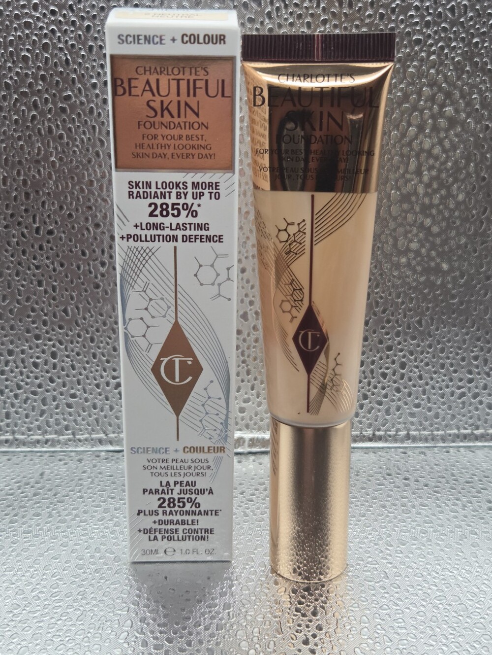 Charlotte Tilbury Beautiful Skin Foundation Shade 2 Neutral 30 ml 1.0 oz NIB